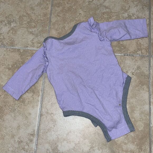 Nike — Light Purple Baby Girl 3M Long Sleeve Sleeper Onesie - Picture 4 of 4
